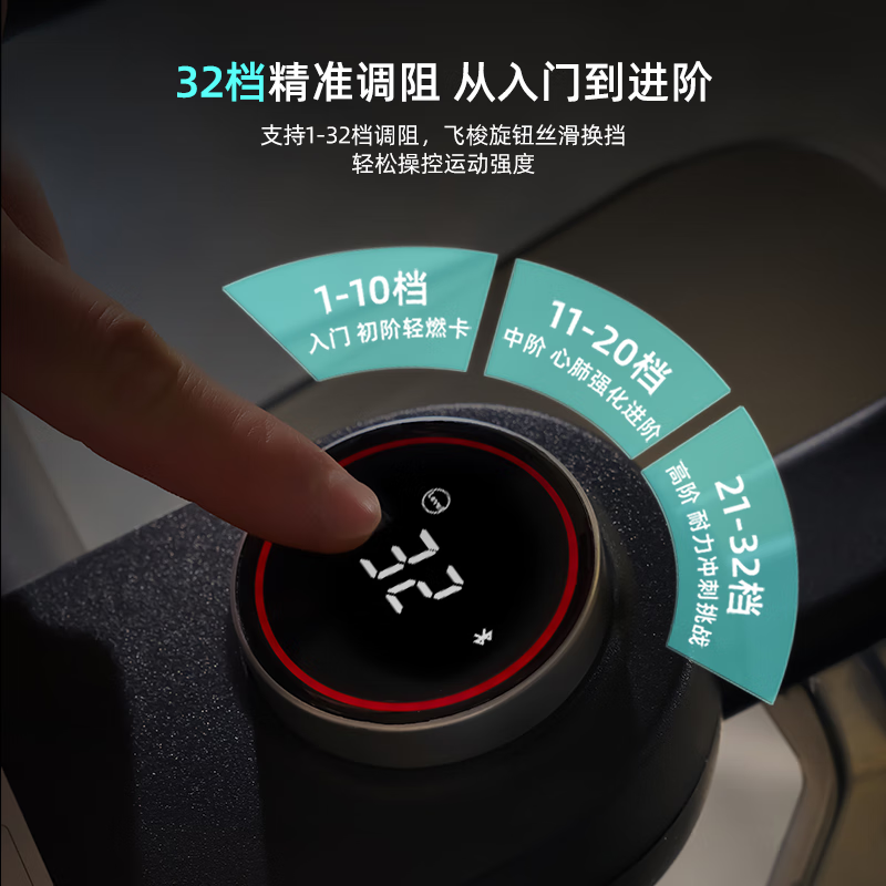 舒华B382动感单车家用不扰邻智能室内脚踏车运动减肥健身器材精灵12kg飞轮高清大图