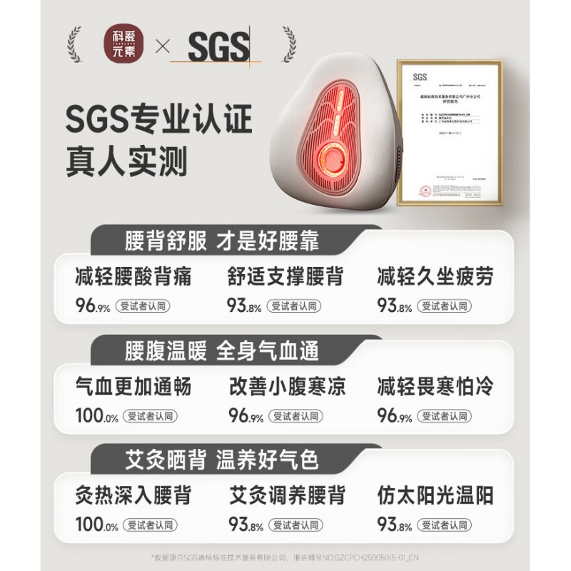 科爱元素 小靠山腰背温阳仪(标准版)高清大图