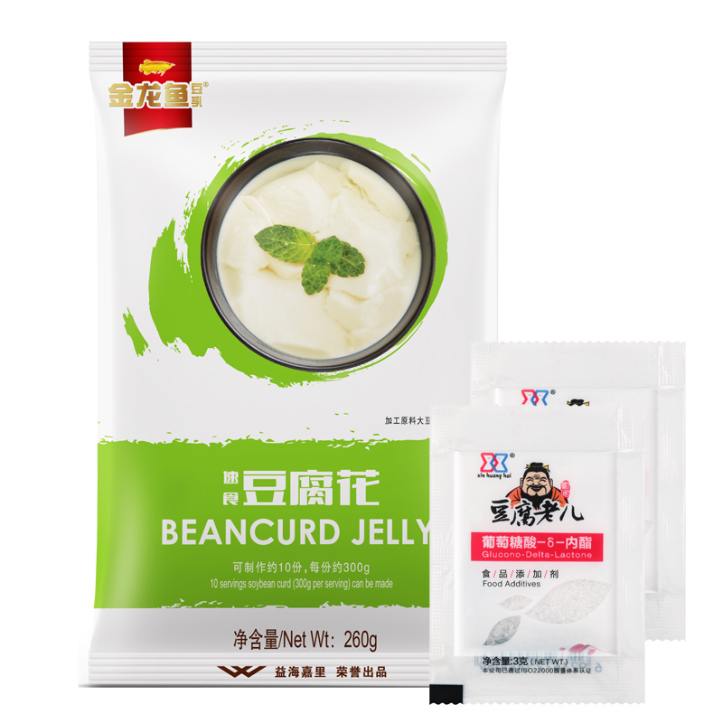 烘焙辅料金龙鱼豆乳速食豆腐花260g 1袋 葡萄糖酸 D 内酯3g 2袋豆花豆腐脑 价格图片品牌报价 苏宁易购苏宁自营