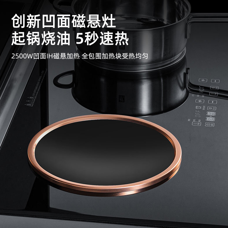 欧诚集成灶蒸烤一体 大吸力抽油烟机 智能彩屏纯电电陶炉电磁炉蒸烤一体机 Q8左蒸烤右蒸