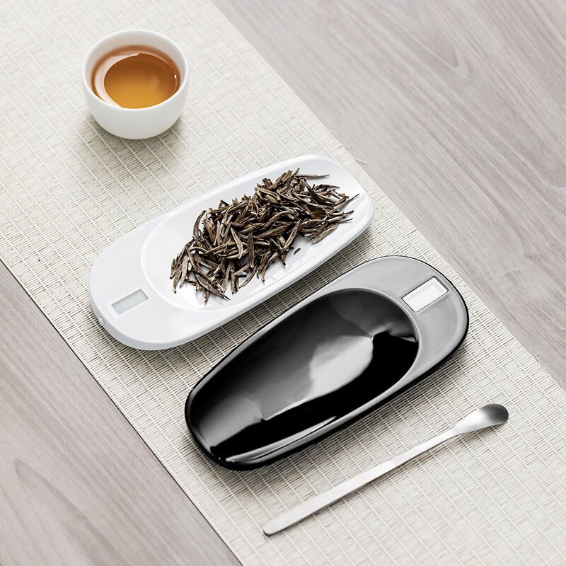 領藝 优选电子茶则茶勺茶匙茶拨茶荷茶针测量无量智能电子称重带克重量显示功夫茶具配件套装 无量茶则礼盒装
