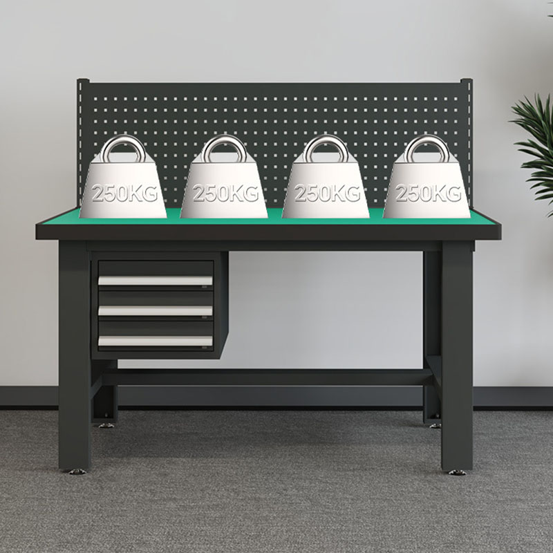 鑫金虎 防静电工作台车间流水线操作台工厂维修检验桌重型钳工台吊三抽+单挂板2.1m高清大图