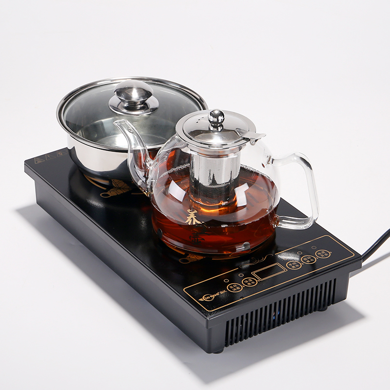 平板古达电磁茶炉自动上水加热平底泡茶烧水茶具茶台茶桌盘嵌入式不带