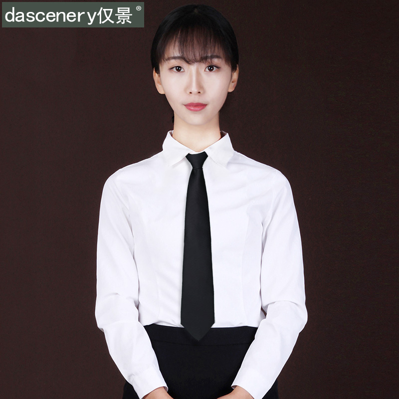盛世尼曼女士拉链领带正装商务职业韩版学院风懒人方便免打易拉得领带