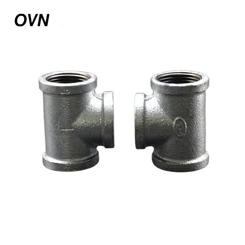 OVN 镀锌等径三通正三通 1.5寸 DN40 个高清大图