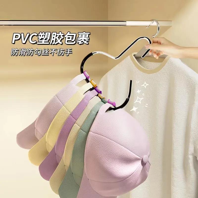 帽子收纳家用挂钩新款棒球帽无痕展示架柜内吊带衣架挂帽器晾衣架高清大图