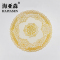 海亚森 TK-3121 pvc白底金花杯垫直径10cm 50个/套 (计价单位:套)金色