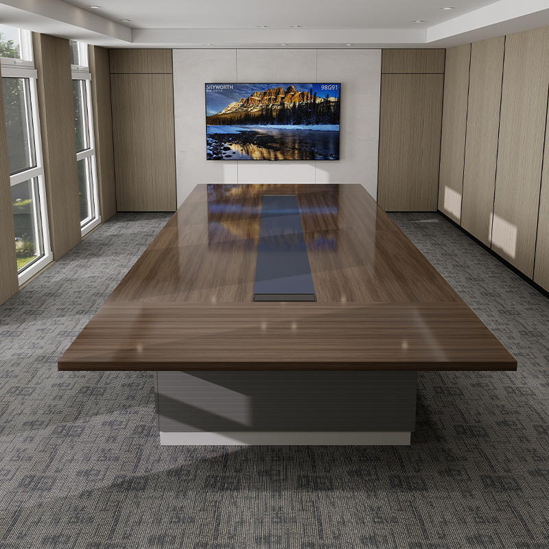 双朗 会议桌 Z1005623 5600*2300*760mm 深胡桃色 张高清大图