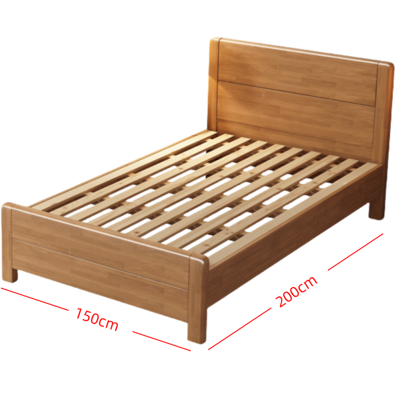 铭思沃实木床1.8m张高清大图