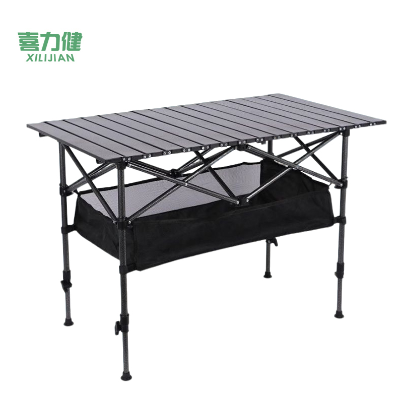 喜力健 户外升降折叠桌 HS网兜升降款-120*55*50CM 个高清大图