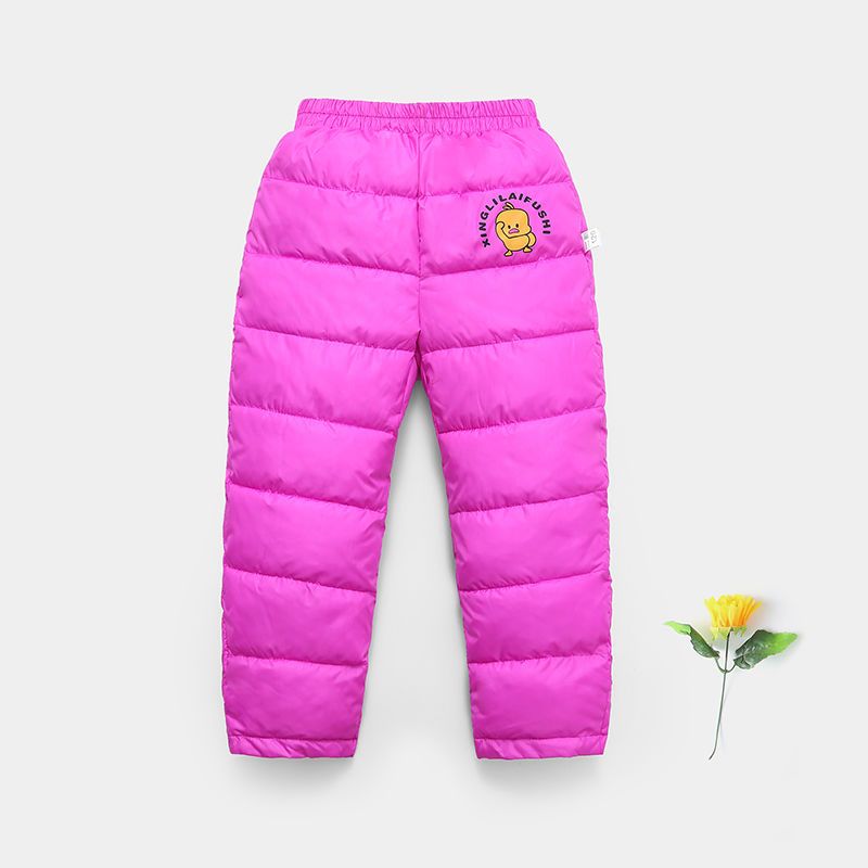 儿童棉裤女秋冬加厚新款男童裤子小童婴儿宝宝中高腰冬裤外穿卡通