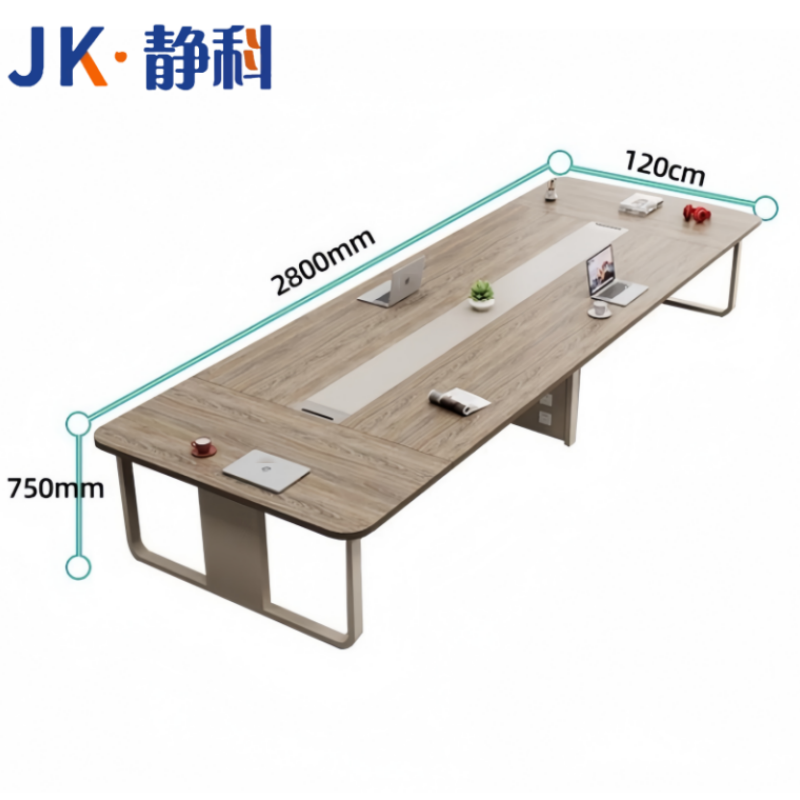 静科会议桌2.8*1.2*0.75m张高清大图