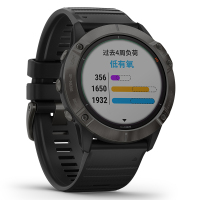 佳明GARMIN fenix 6X Pro Solar太阳能充电钛合金DLC镀膜户外运动智能功能手表血氧