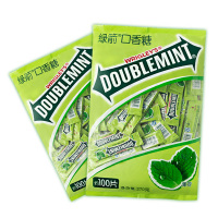 绿箭口香糖100片袋装薄荷糖清新口气无糖散装零食儿童糖果泡泡糖