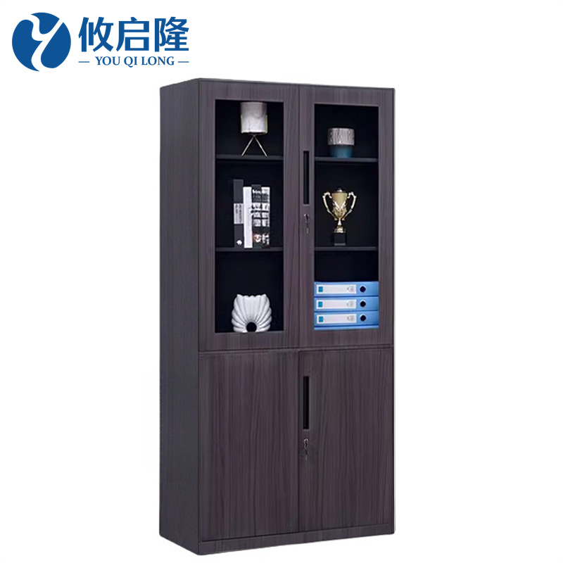 攸启隆木纹转印文件柜900*400*1850mm台高清大图