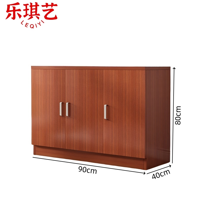 乐琪艺 餐边柜 柚木色 90*40*80cm 台高清大图