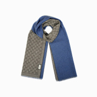 [直营]GUCCI 古驰 男女中性经典双G纯羊毛围巾 175*34cm