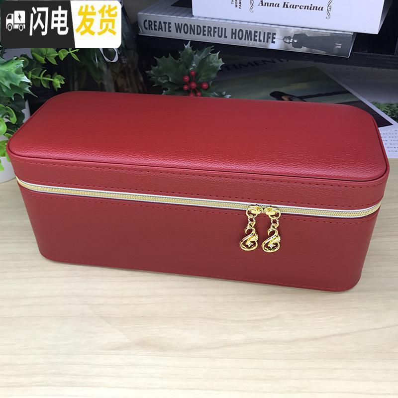 三维工匠玉手镯盒子绒布便捷首饰盒手镯收纳箱玉牌项链韩式手镯盒翡翠高清大图