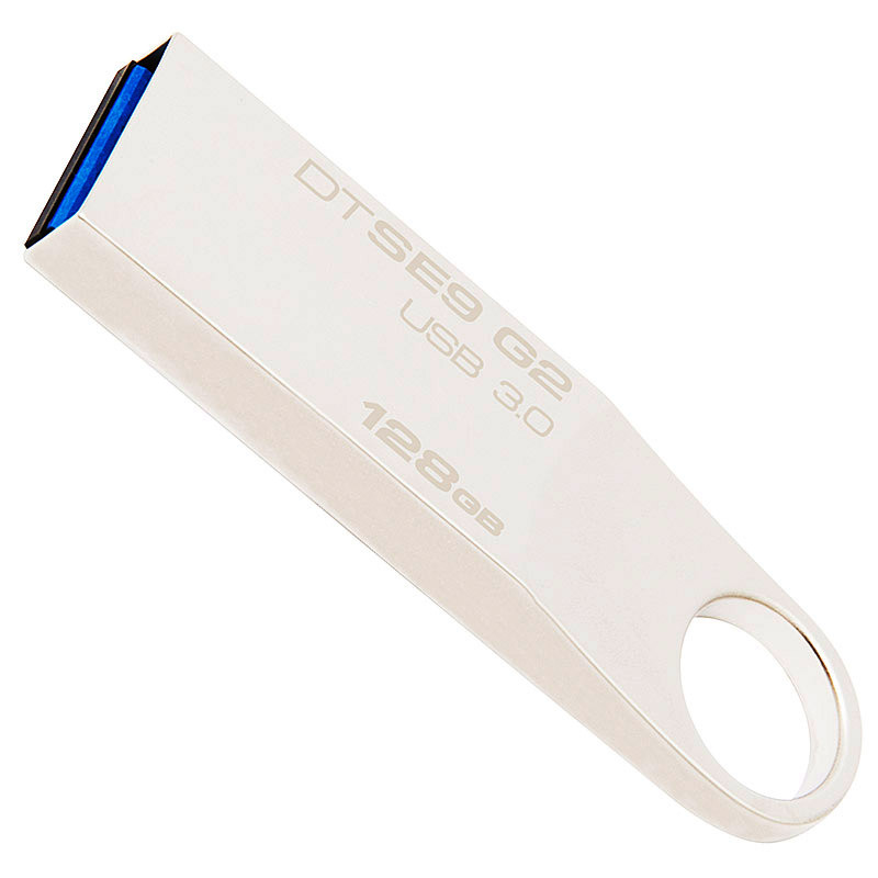 金士顿128GB USB3.0 U盘 DTSE9G2 银色 金属外壳 高速读写