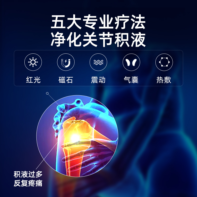 仁和膝盖按摩器腿部凉寒部痛通神器多功能揉捏家用护膝盖发热关节