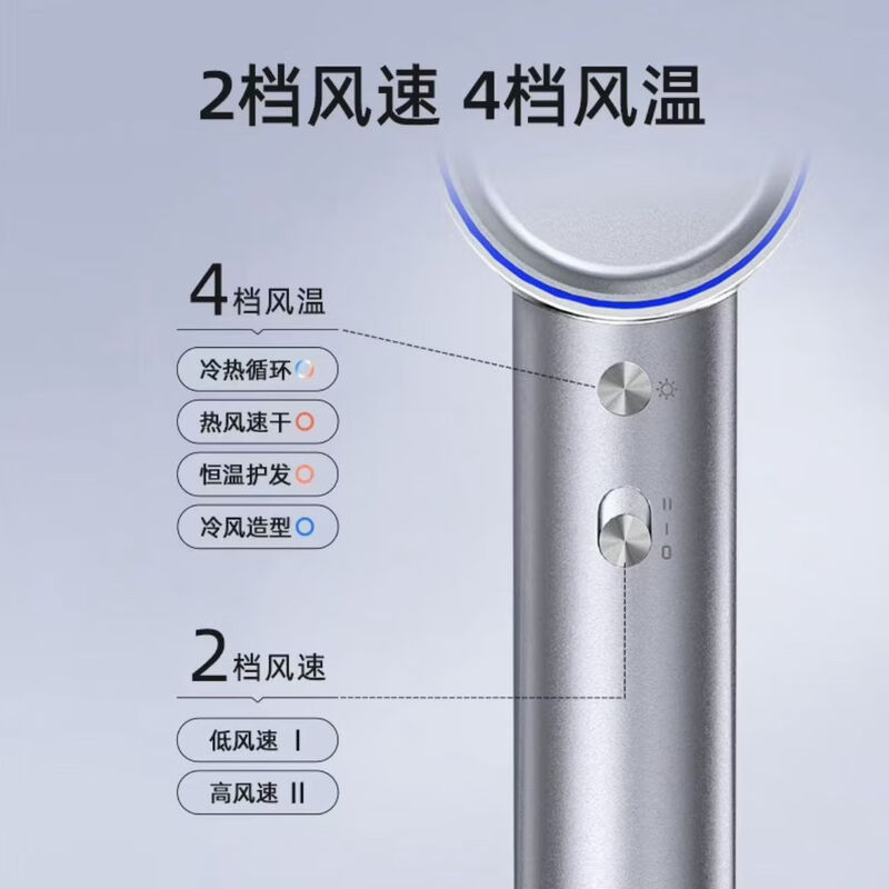 西屋电吹风速干折叠便携造型风嘴过热保护高清大图