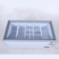 赫强商用冷柜BD/BC-460升1.4米白色冰柜商用卧式推拉门冰柜冷冻冰柜食品冷藏柜雪糕柜水果蔬菜保鲜冷柜