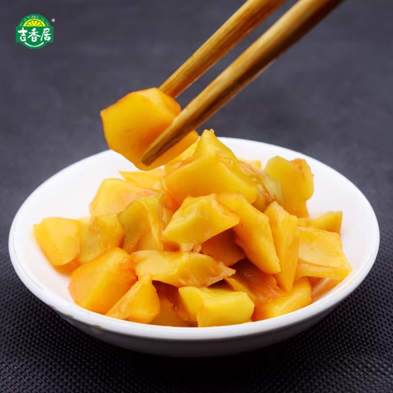 吉香居麻辣香辣萝卜干大头菜榨菜下饭菜咸菜开味小菜四川泡菜80g*6