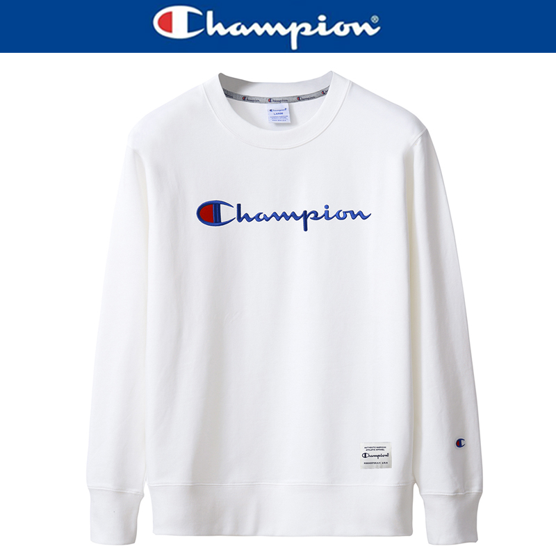 champion冠军2020新款男女情侣款卫衣刺绣圆领休闲运动潮牌春秋视频