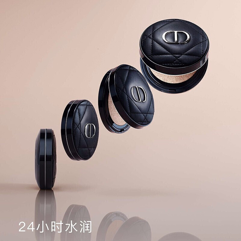 Dior迪奥全新凝脂恒久锁妆气垫14G 皮革气垫 超轻薄水润粉底液 0N#中性调象牙白