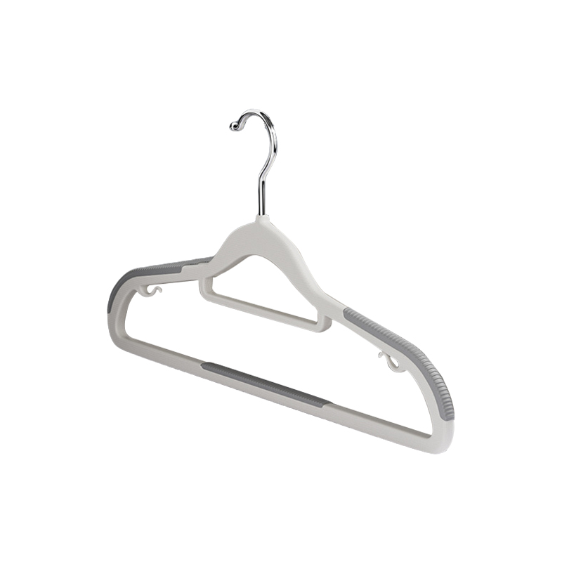 围达 双位防滑衣架 42*22cm灰 组