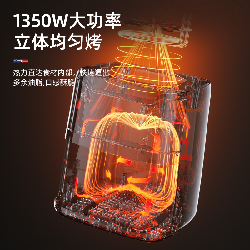 迈卡罗 可视空气炸锅 MC-KL615高清大图