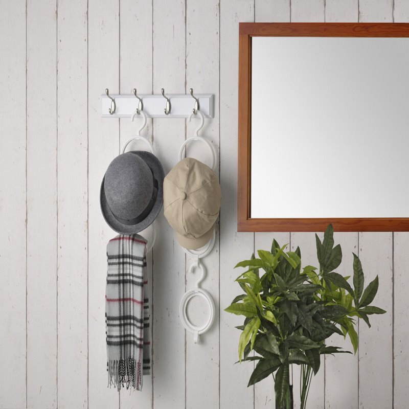 闲庭看花家庭整理用具收纳层架日本折叠衣帽架帽子收纳架家用创意卧室围巾置物挂钩长 13 70 Cm 宽 11 70 Cm 价格图片品牌报价 苏宁易购菲铭家具专营店