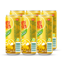 维他奶 维他柠檬茶饮料310ml*6罐 铝罐装 柠檬果味红茶 细长罐