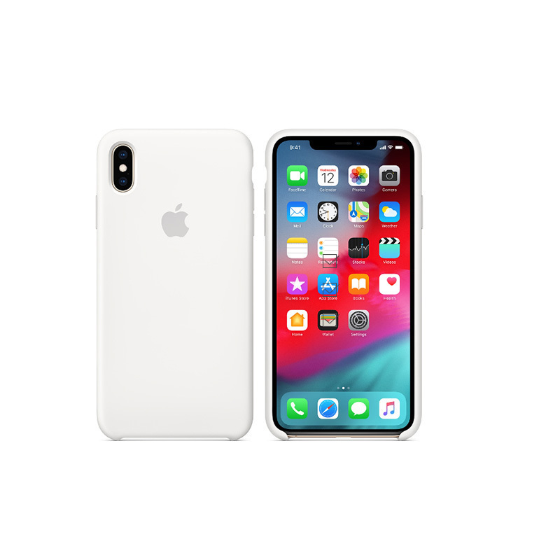 苹果Apple iPhone xs max 原装硅胶手机壳 白色