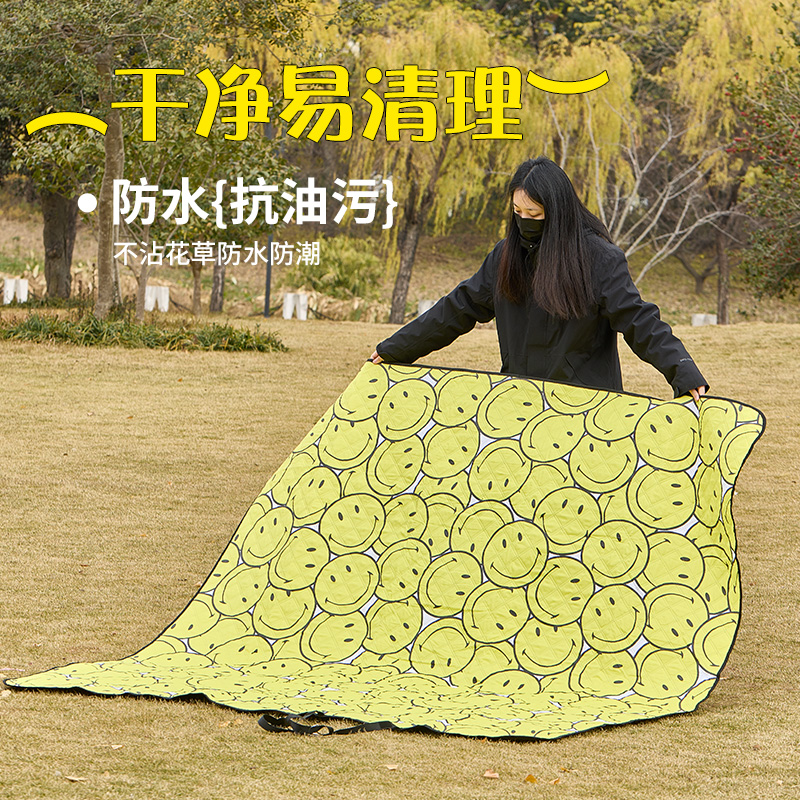 错山防潮垫便携防水加厚户外露营地垫草坪春游垫高清大图