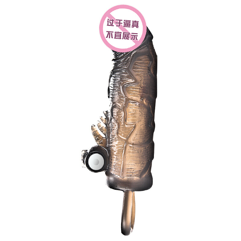 久爱 狼牙套加长加粗震动安全套 狼牙棒避孕套男用外用房事时间环带刺狼牙套锁精环成人情趣用品 震动款高清大图