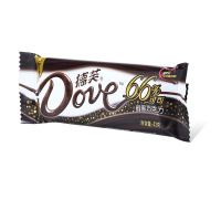 德芙(Dove) 醇黑巧克力66% 43G/支装 休闲 零食