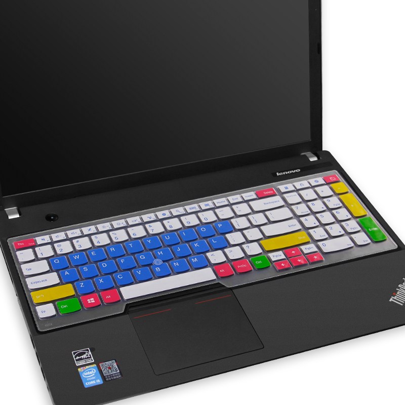 笔记本键盘膜适用15.6寸联想thinkpad保护e560贴e550防尘e531罩e570全覆盖e530c|半透紫色