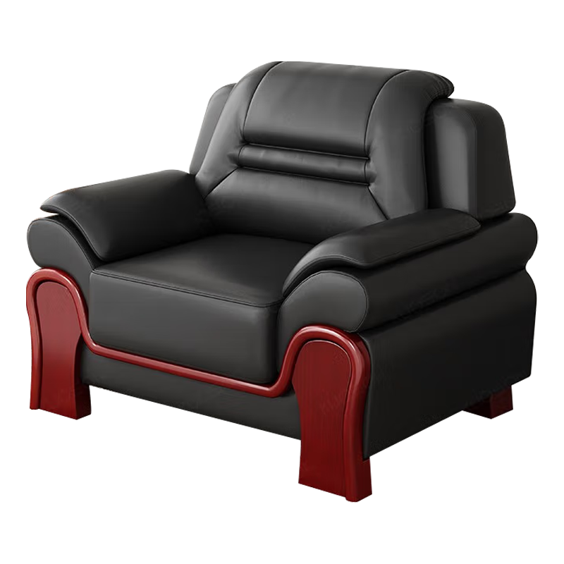 臻远 ZY5110347 办公室沙发简约商务沙发休闲沙发 牛皮单人位