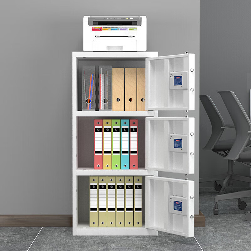 质凡 保密柜三门电子密码锁款 /ZF-BMG046/1200*420*550mm(厚度0.7mm)高清大图