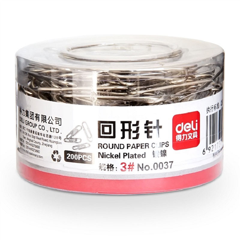 [精选]得力 0037回形针 (200枚/筒)(10筒价格)
