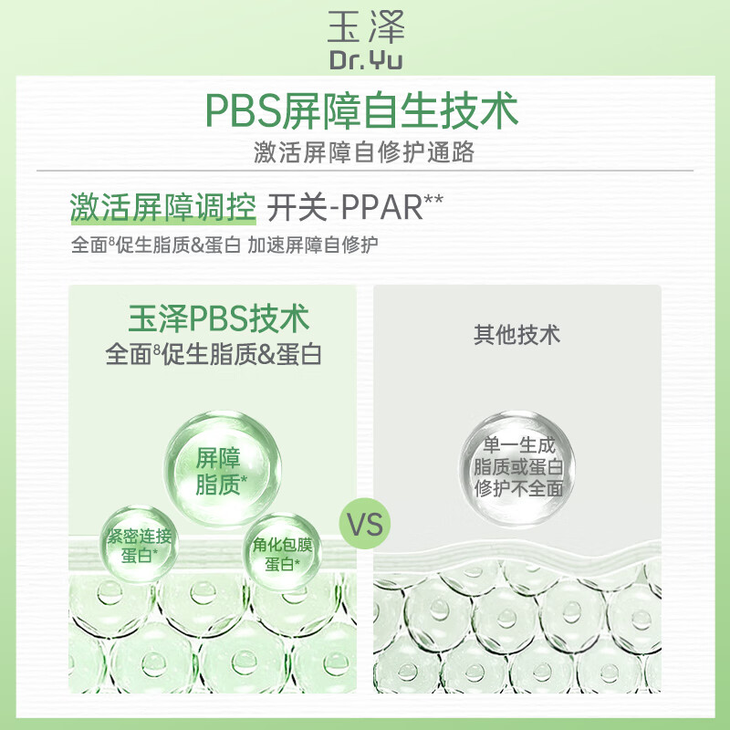 玉泽(Dr.Yu)皮肤屏障修护精华乳25ml(敏感肌舒缓泛红补水保湿乳液改善干燥)高清大图