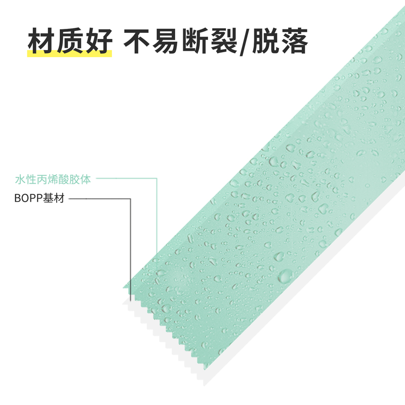 得力(deli) 30903 封箱胶带透明宽胶带 45mm*150y*45um 6卷/筒 单位:筒高清大图