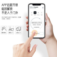 玥玛指纹锁家用防盗门智能锁铁门大门密码锁室内木门密码锁猫眼DS02全自动智能锁远程解锁