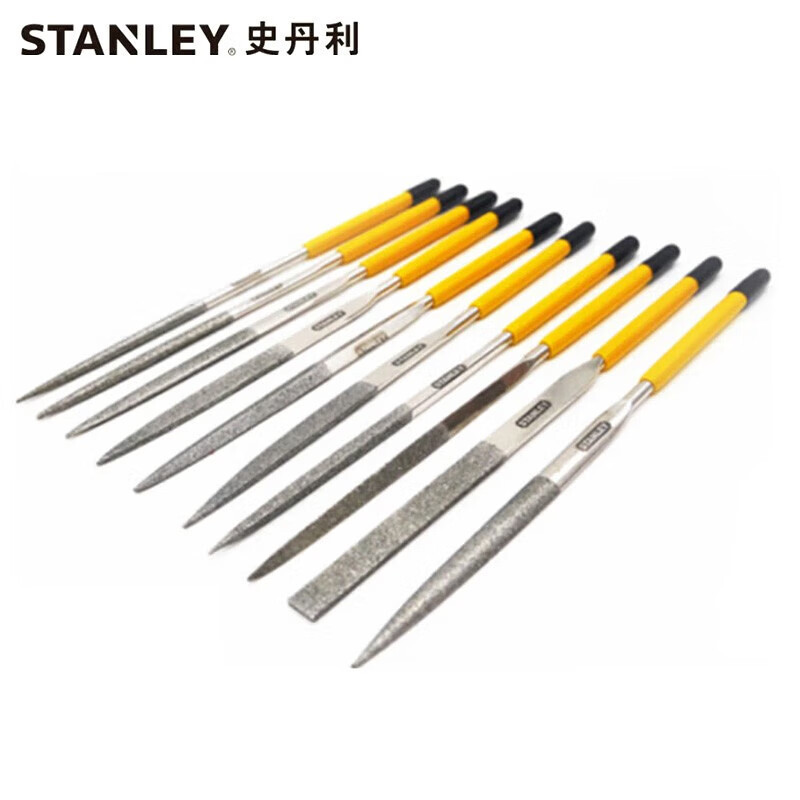 史丹利(STANLEY)22-324-23 10件套金刚石锉刀 套装合金挫4×160MM