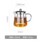 家柏饰(CORATED)加厚高温玻璃泡茶壶家用办公室煮茶具套装茶水分离冲茶器沏茶杯 450ML+4个加厚玻璃杯