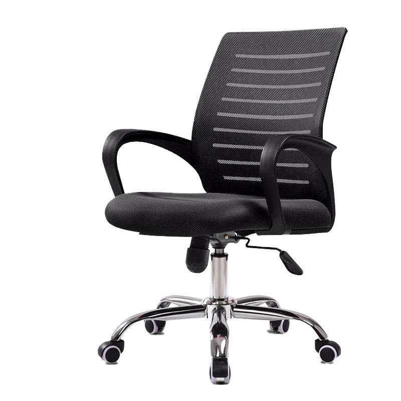 上轩成美办公椅转椅黑框黑网/把高清大图