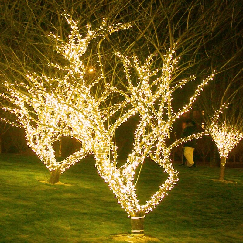 户外露营天幕氛围灯太阳能满天星星彩灯小串灯3米20灯[5号电池款]-水晶+星星[暖色]高清大图