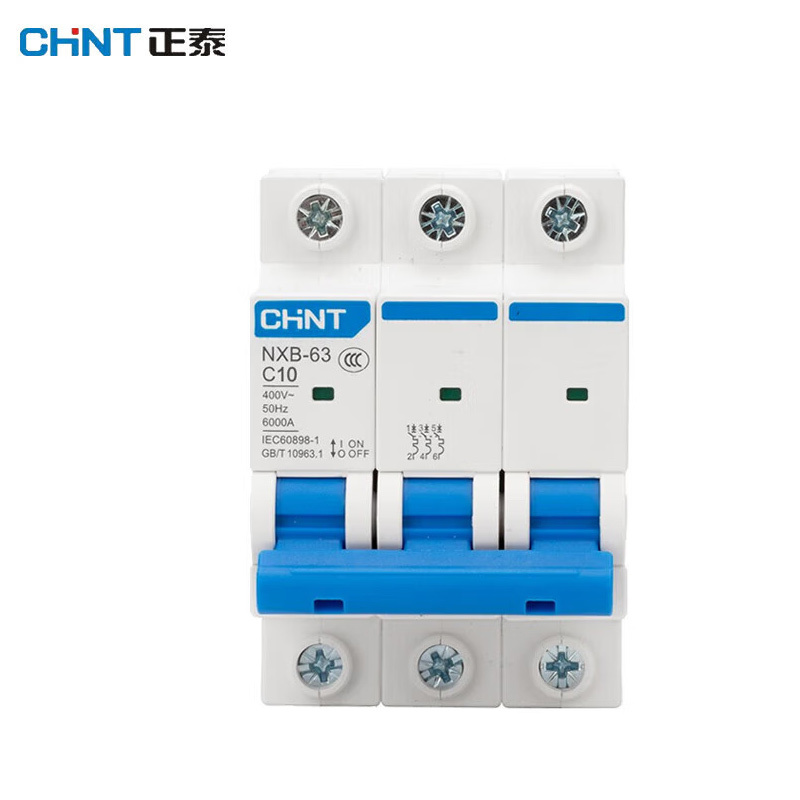 正泰(CHNT) 空气开关 NXB-63 3P C10 8个/组(单位:组)
