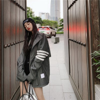 艳如飞港味中长款休闲风衣外套女秋季2020新款宽松时尚百搭韩版长袖上衣风衣